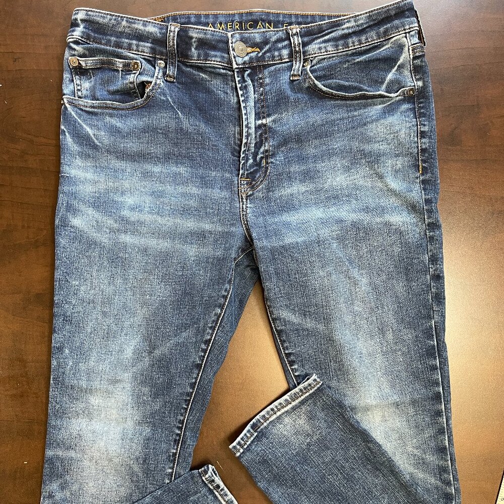 American Eagle Next Level Flex Super Skinny Jeans, Medium Wash Size 36x30